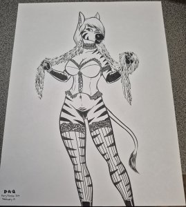 Teasing  DAQ  original art