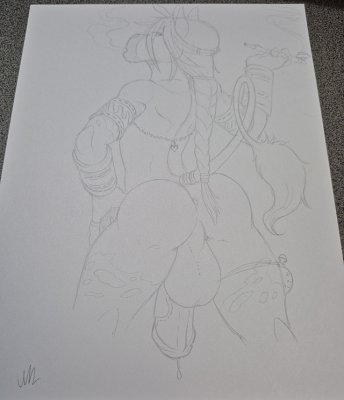 Native Hoss  Gideon original art