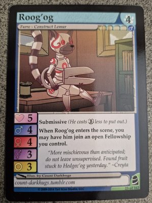 Roog'og  Furoticon single card